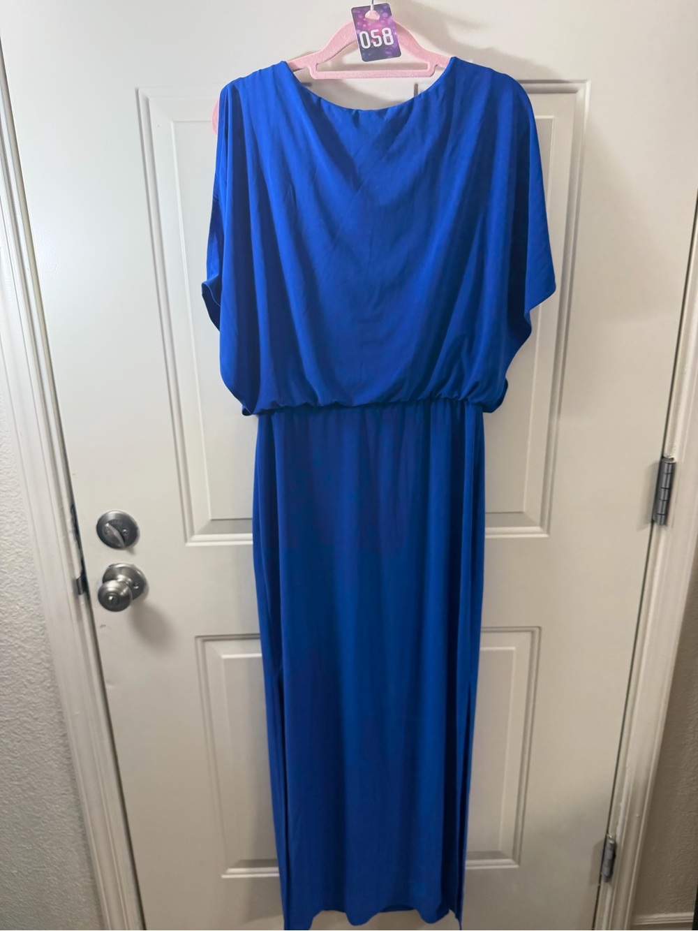 Lauren Ralph Lauren Blue Blouson Maxi Dress Women’s Size 6 058